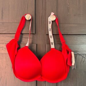 Victoria's Secret Red Bra with Logo Straps